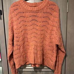 American Eagle Outfitters Women's Sweater in Warm Rust